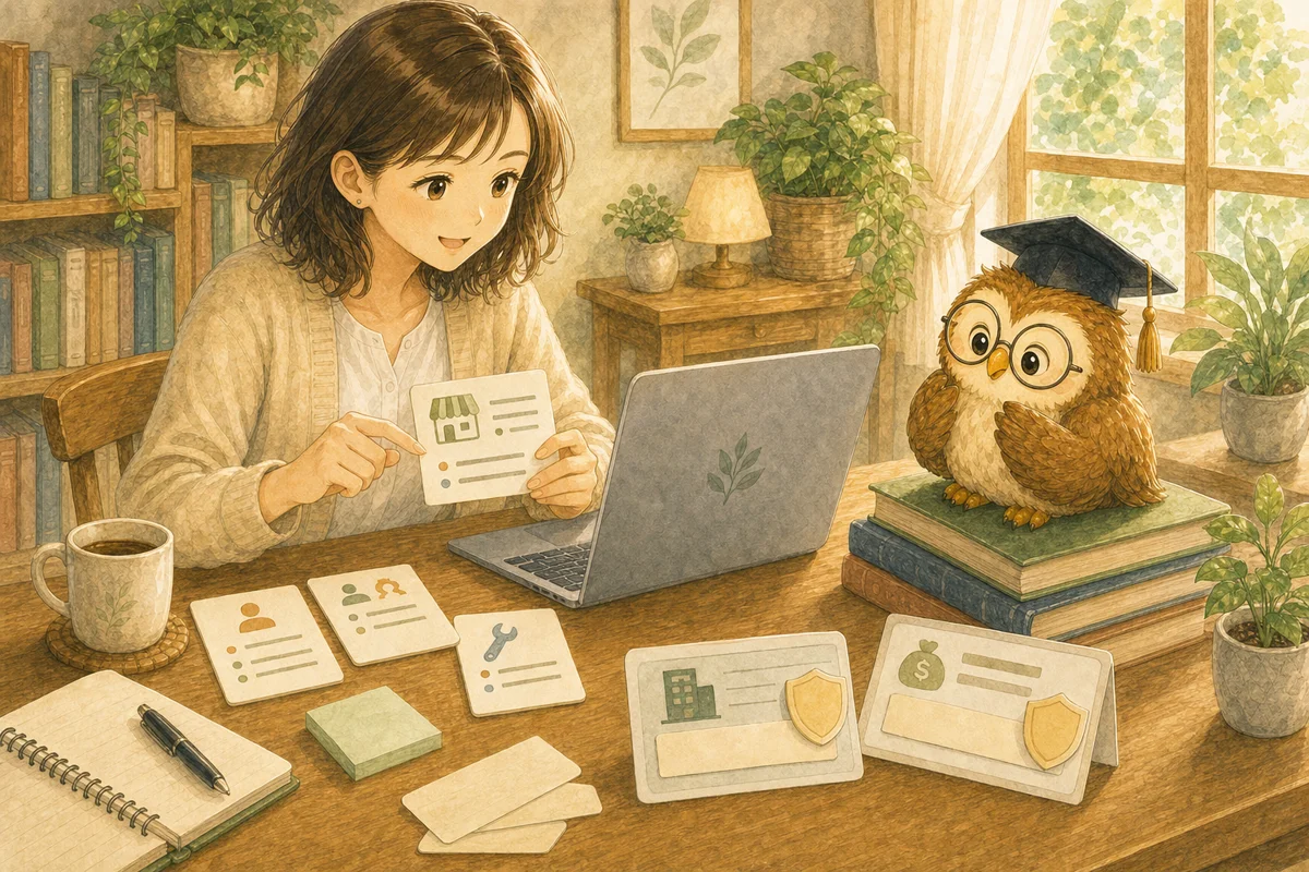自分の事業の説明を話し言葉のままAIに渡している相談者