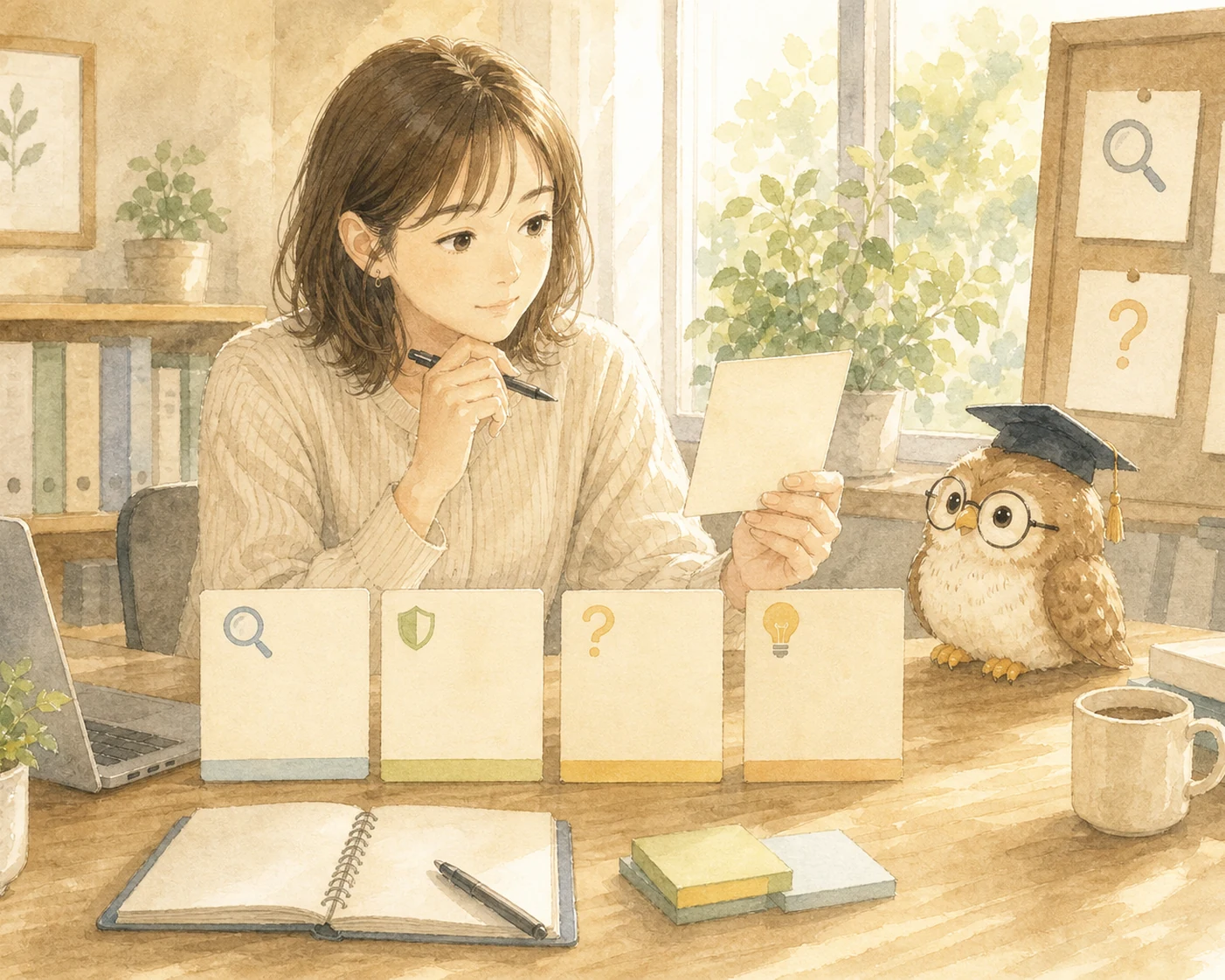 事故やミスの事実を記録から整理する場面
